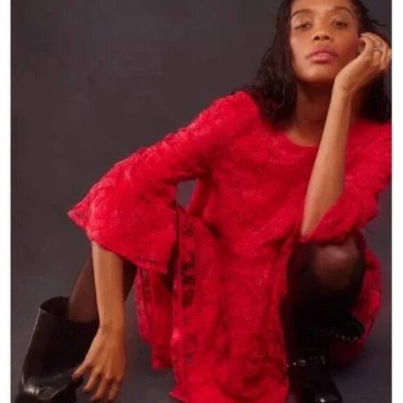 Free People Le Fleur Mini NWT Red Size XS - Picture 2 of 10